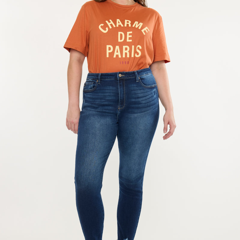 Lucero High Rise Ankle Skinny Jeans (Plus Size)