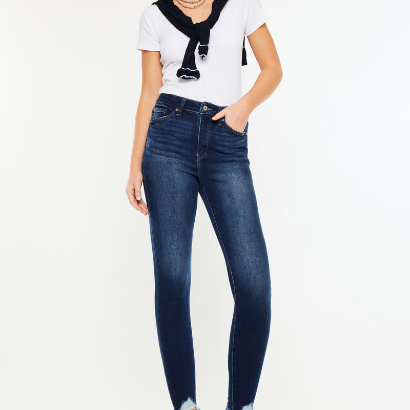 Maria High Rise Ankle Skinny Jeans - Official Kancan USA