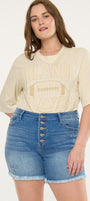 Zelda Mid Rise Shorts (Plus Size)