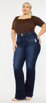 Gill High Rise Flare Jeans (Plus Size) - Official Kancan USA