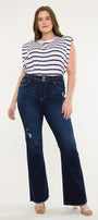 Gill High Rise Flare Jeans (Plus Size) - Official Kancan USA