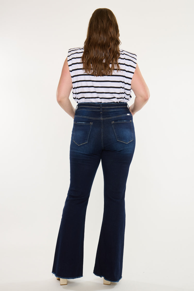 Gill High Rise Flare Jeans (Plus Size) - Official Kancan USA