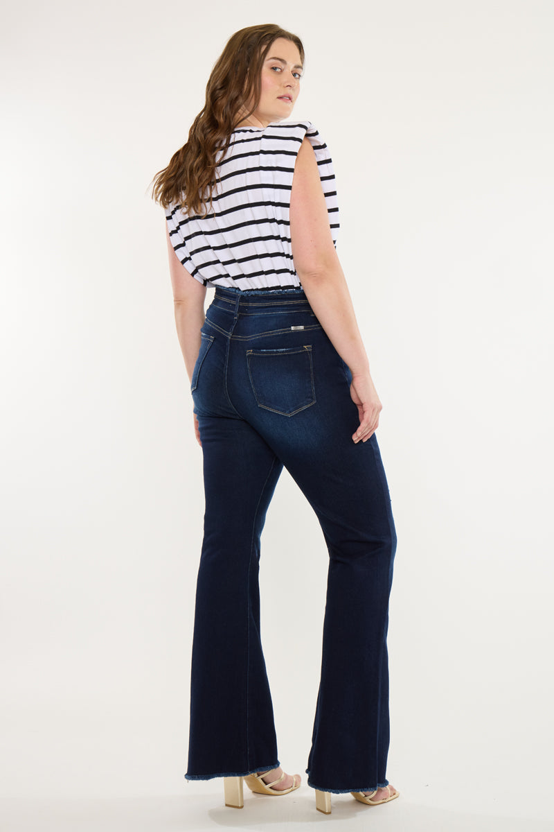 Gill High Rise Flare Jeans (Plus Size) - Official Kancan USA