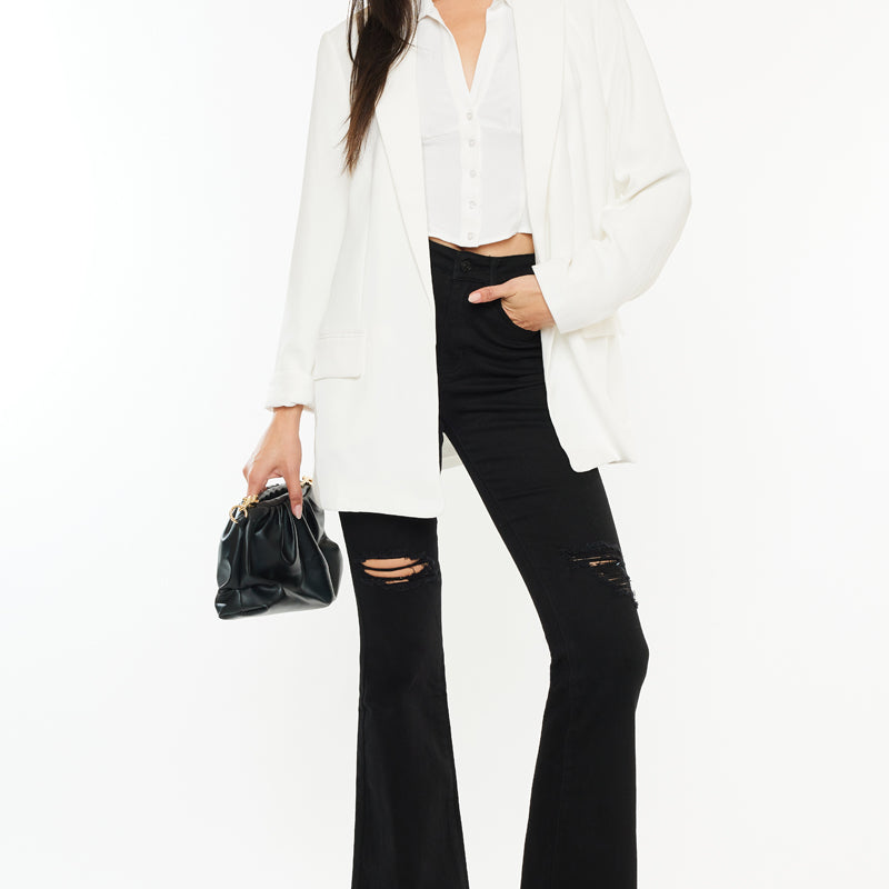 Mars High Rise Flare Jeans (Petite) - Official Kancan USA