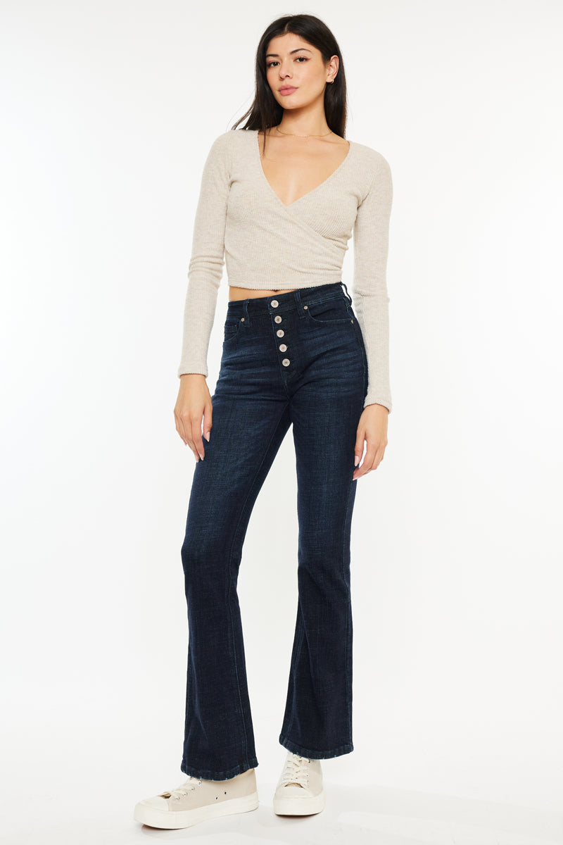 Blaire High Rise Bootcut Jeans (Petite) – Kancan USA