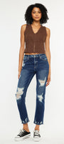 Havenn Ultra High Rise Slim Straight Leg Jeans - Official Kancan USA