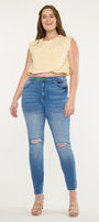 Hilarie High Rise Super Skinny Jeans (Plus Size)
