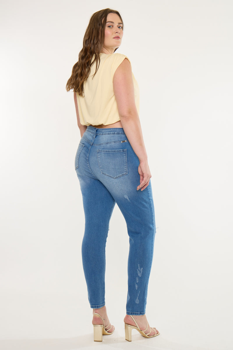 Hilarie High Rise Super Skinny Jeans (Plus Size) - Official Kancan USA