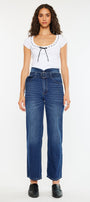 Kaas Ultra High Rise Belted Paperbag Straight Leg Jeans - Official Kancan USA