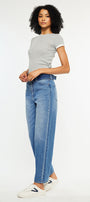 Kaas Ultra High Rise Belted Paperbag Straight Leg Jeans - Official Kancan USA
