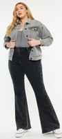 Soraya Ultra High Rise Flare Jeans (Plus Size) - Official Kancan USA