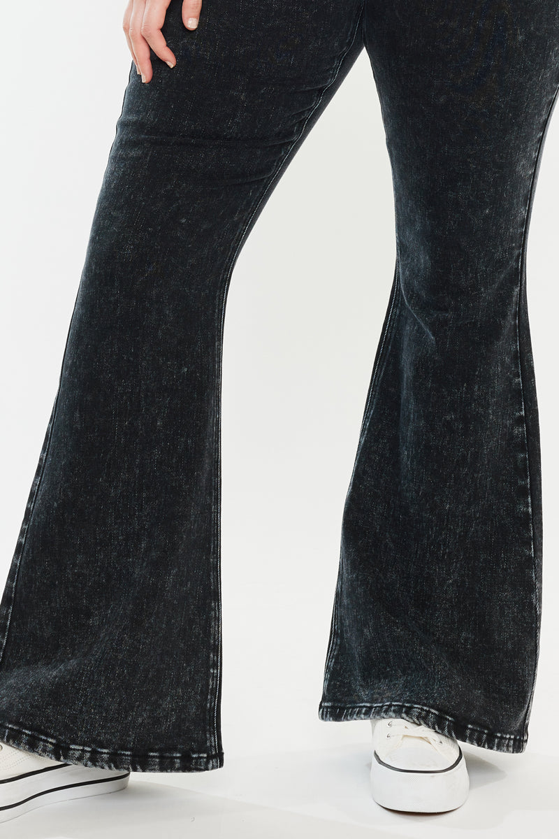 Soraya Ultra High Rise Flare Jeans (Plus Size) - Official Kancan USA