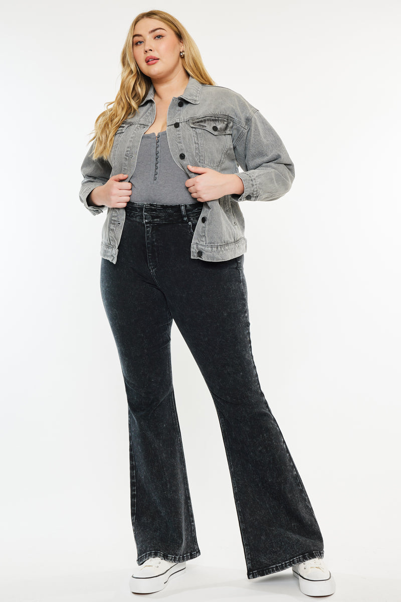 Soraya Ultra High Rise Flare Jeans (Plus Size) – Official Kancan USA