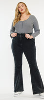 Soraya Ultra High Rise Flare Jeans (Plus Size) - Official Kancan USA