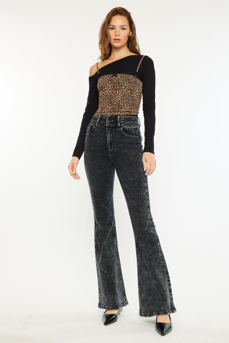 Amirah Ultra High Rise Flare Jeans - Official Kancan USA