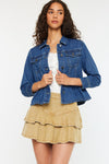 Marilou Peplum Denim Jacket - Official Kancan USA