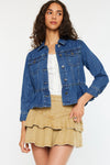 Marilou Peplum Denim Jacket - Official Kancan USA