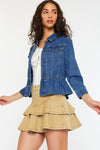 Marilou Peplum Denim Jacket - Official Kancan USA