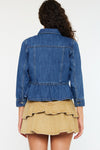 Marilou Peplum Denim Jacket - Official Kancan USA