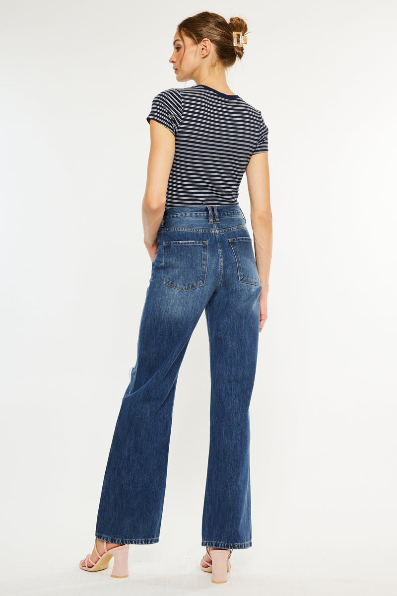 Montana Ultra High Rise 90's Flare - Wide Leg - Non-Stretch