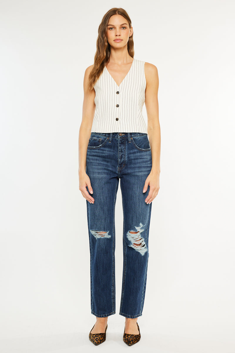 Dixon Ultra High Rise 90's Boyfriend Jeans - Official Kancan USA
