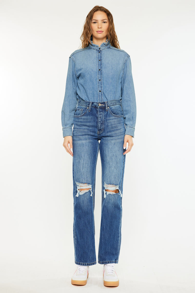 Dixon Ultra High Rise 90's Boyfriend Jeans - Official Kancan USA