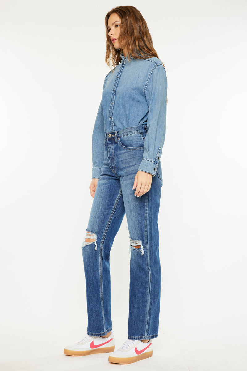 Dixon Ultra High Rise 90's Boyfriend Jeans - Official Kancan USA