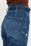 Ilena Ultra High Rise Belted Paperbag Mom Jeans