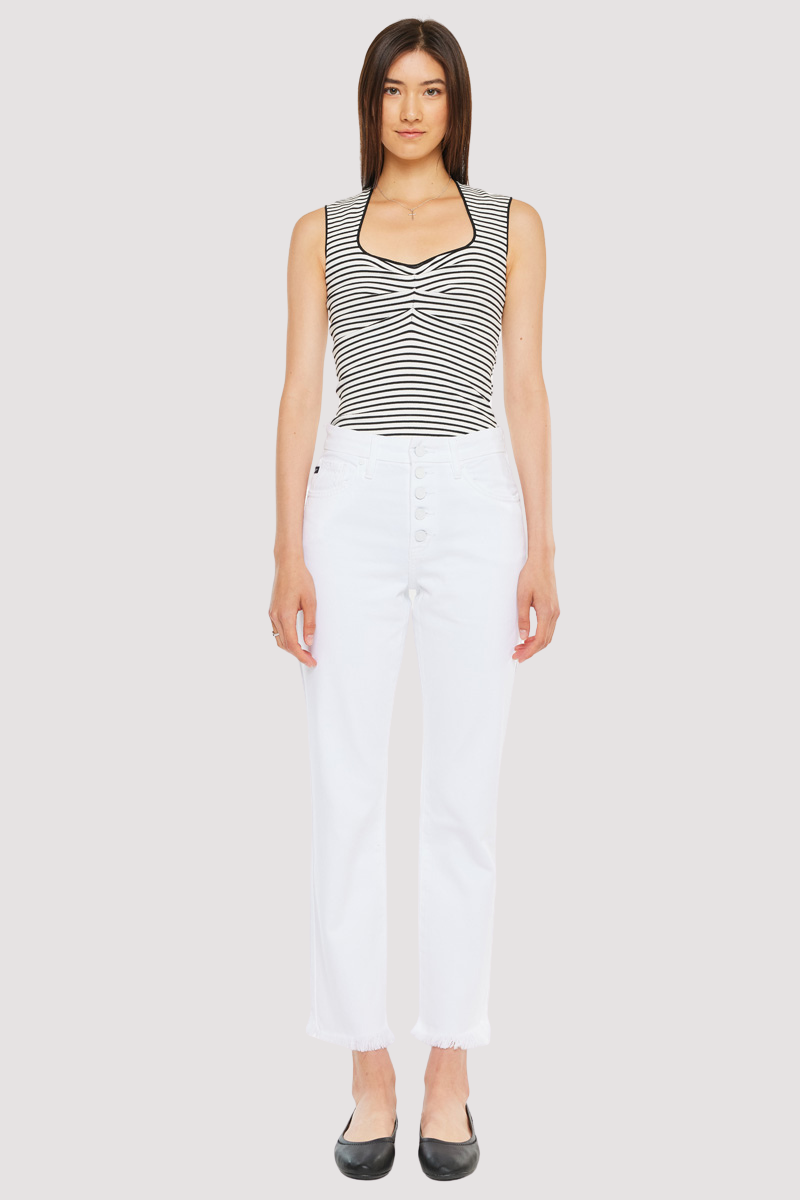 Cammie High Rise Straight Leg Jeans - Official Kancan USA