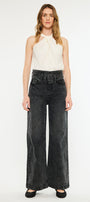 Zinc Ultra High Rise Belted 90's Wide Leg Jeans - Official Kancan USA