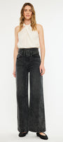 Zinc Ultra High Rise Belted 90's Wide Leg Jeans - Official Kancan USA