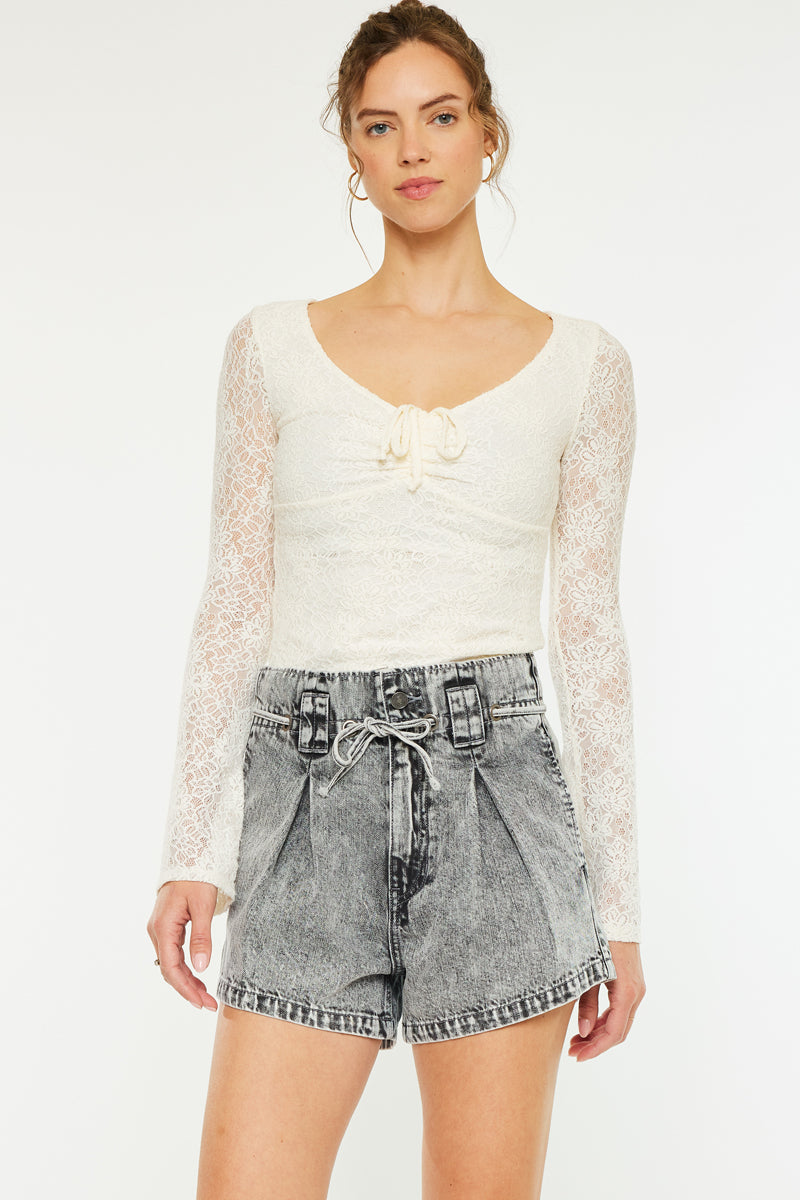 Karlita Ultra High Rise Mom Shorts - Official Kancan USA