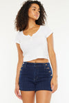 Marianna High Rise Striped Shorts - Official Kancan USA