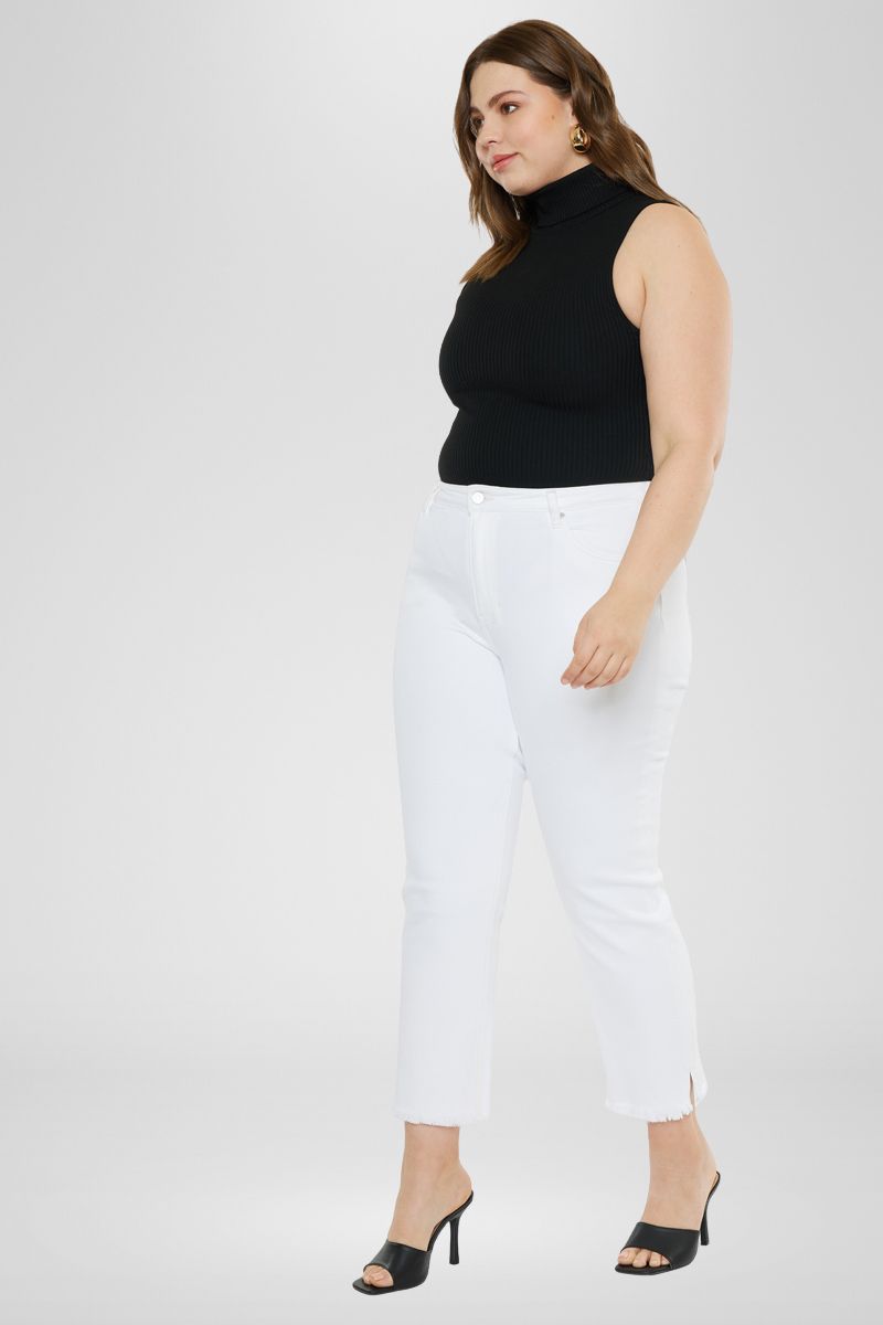 Rita High Rise Slim Straight Jeans (Plus Size) - Official Kancan USA