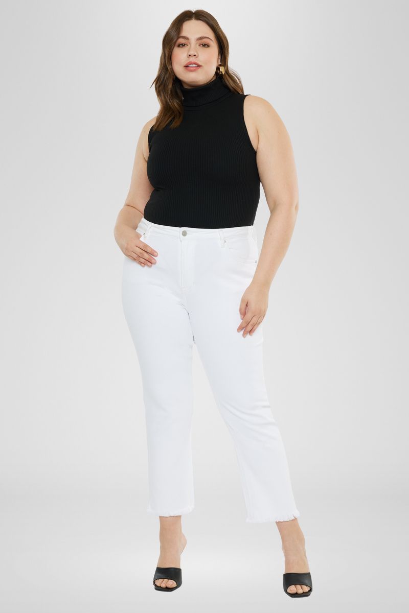 Rita High Rise Slim Straight Jeans (Plus Size) - Official Kancan USA