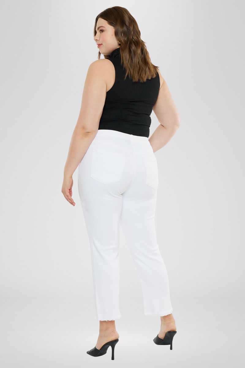 Rita High Rise Slim Straight Jeans (Plus Size) - Official Kancan USA
