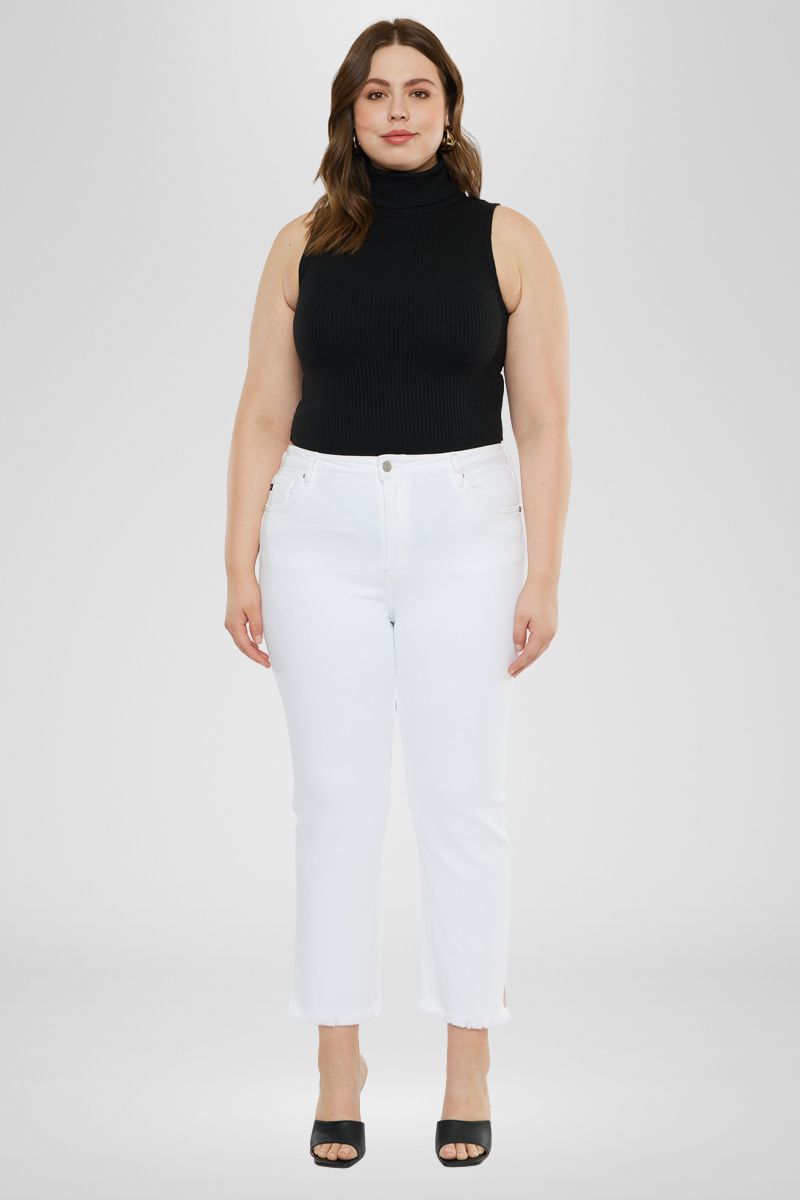 Rita High Rise Slim Straight Jeans (Plus Size) - Official Kancan USA