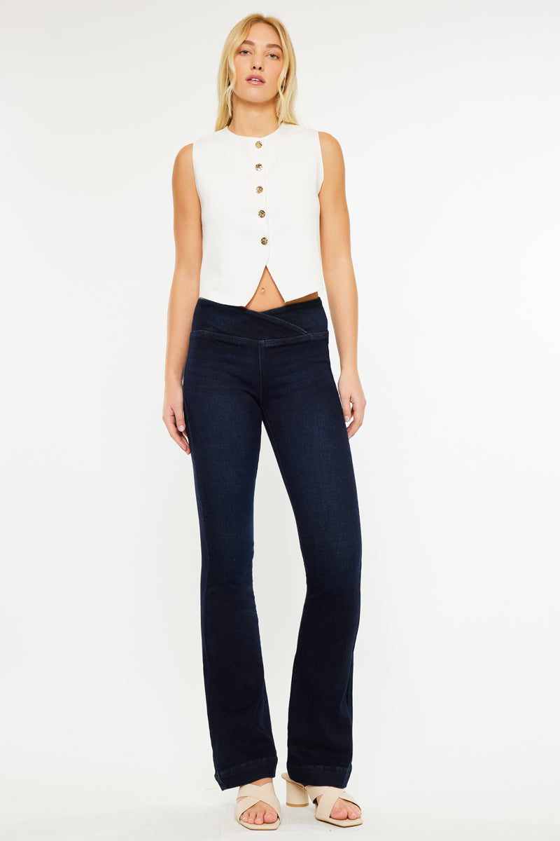 Mabel Mid Rise Pull On Bootcut - Official Kancan USA