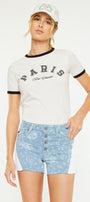 Smith Mid Rise Contrast Shorts - Official Kancan USA