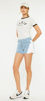 Smith Mid Rise Contrast Shorts - Official Kancan USA