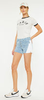 Smith Mid Rise Contrast Shorts - Official Kancan USA