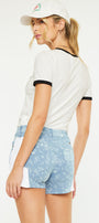 Smith Mid Rise Contrast Shorts - Official Kancan USA