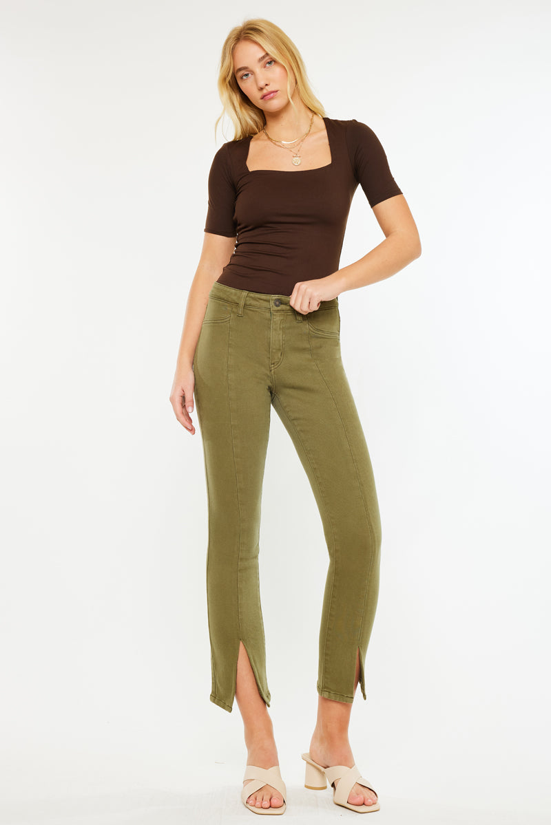 Belinda Mid Rise Skinny Straight Leg Jeans - Official Kancan USA