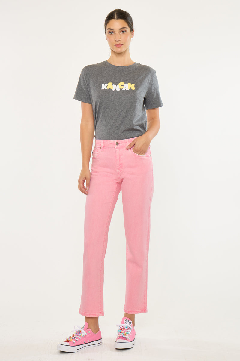 Hannah Mid Rise Straight – Kancan USA
