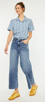 Nessa High Rise Crop Wide Leg Jeans - Official Kancan USA