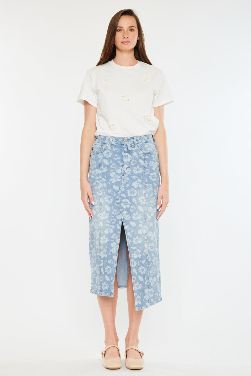 Hibiscus High Rise Midi Skirt - Official Kancan USA