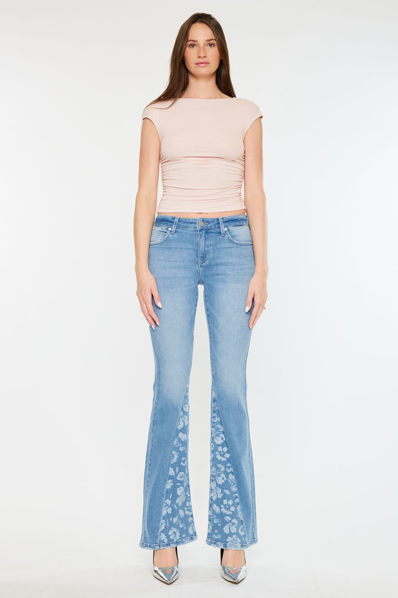 Lydia Mid Rise Flare Jeans - Official Kancan USA