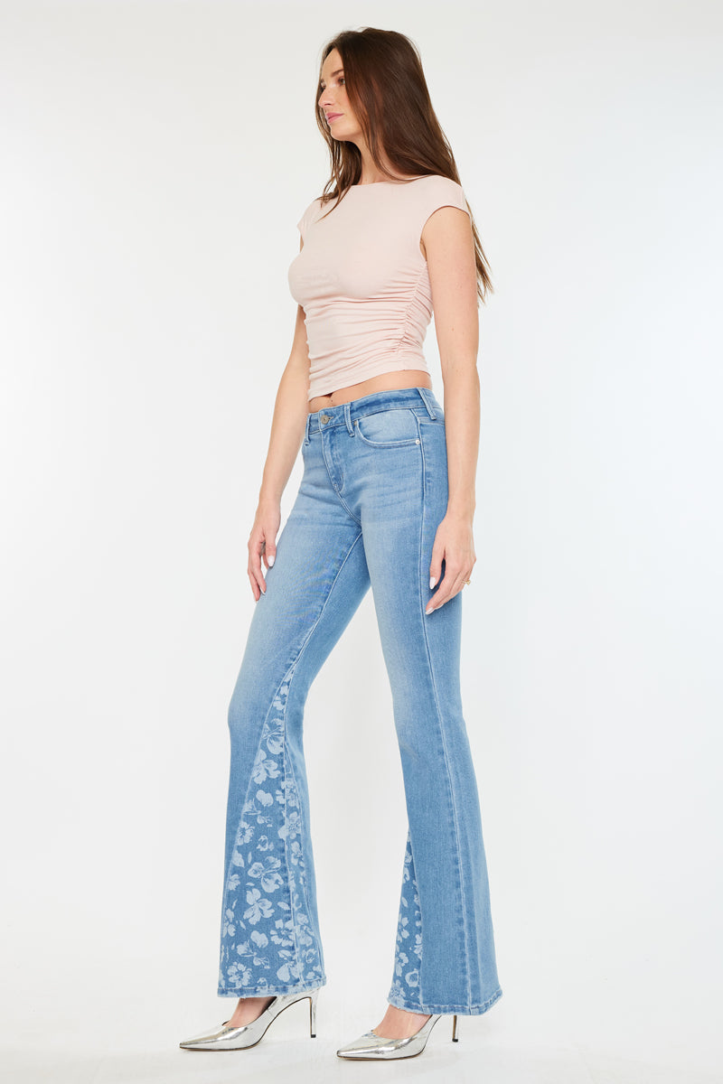 Lydia Mid Rise Flare Jeans - Official Kancan USA