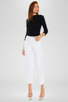 Zahra High Rise Cropped Straight Leg Jeans - Official Kancan USA