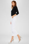 Zahra High Rise Cropped Straight Leg Jeans - Official Kancan USA